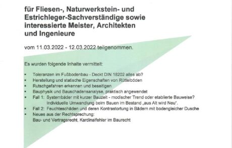 Zertifikate | Hertler Sanierungen