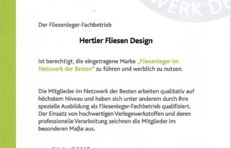 Zertifikate | Hertler Sanierungen