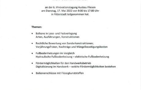 Zertifikate | Hertler Sanierungen