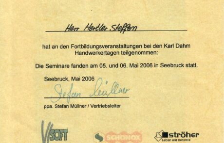 Zertifikate | Hertler Sanierungen