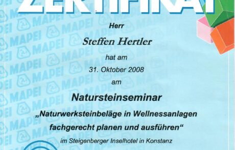 Zertifikate | Hertler Sanierungen