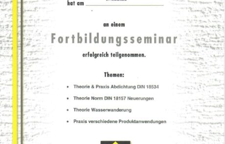 Zertifikate | Hertler Sanierungen