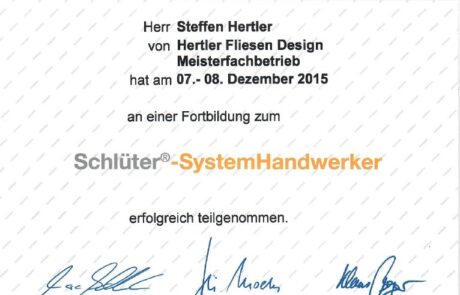 Zertifikate | Hertler Sanierungen