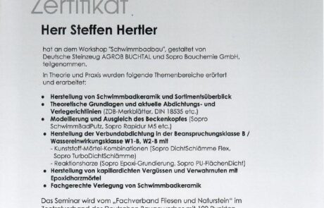 Zertifikate | Hertler Sanierungen