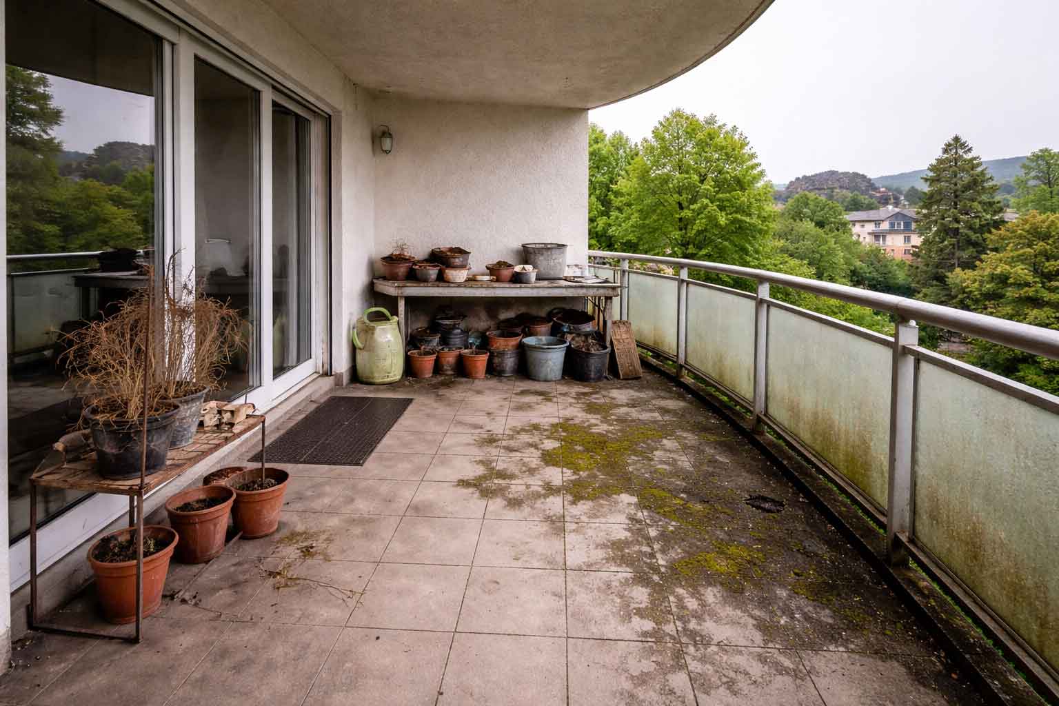 Hertler Sanierungen | Balkonsanierung vorher | Professionelle Sanierungen in Leinfelden-Echterdingen