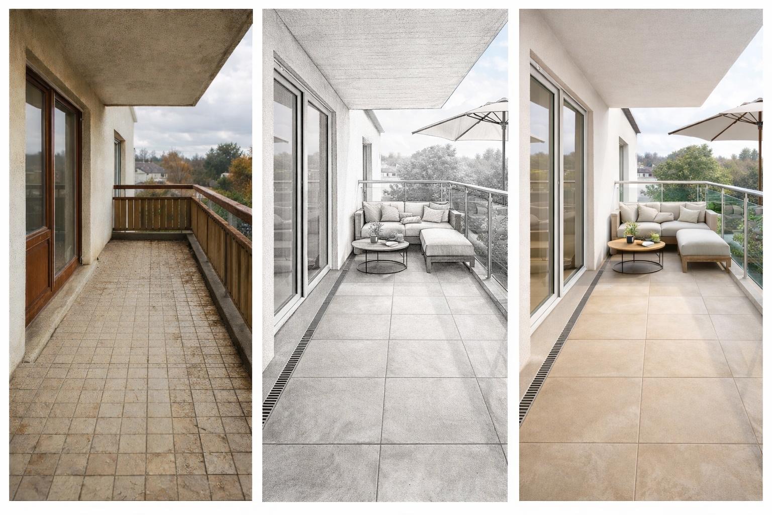 Skizze - Balkonsanierung | Hertler Sanierungen | Professionelle Sanierungen in Leinfelden-Echterdingen